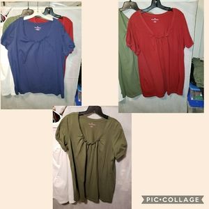 NWOT 3 Woman Within loose fit blouses